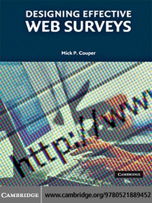 cover image of Designing Effective Web Surveys